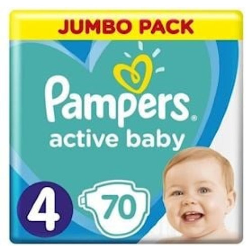 Uşaq bezi Pampers Active Baby Ölçü 4, 9-14 кг, 70 əd