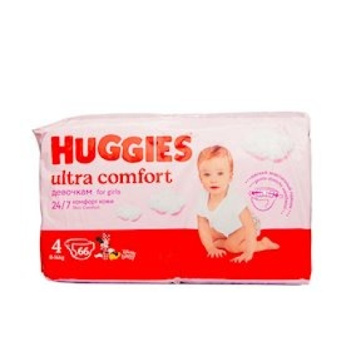 Qızlar üçün bezlər Huggies Ultra Comfort 4 66 əd 