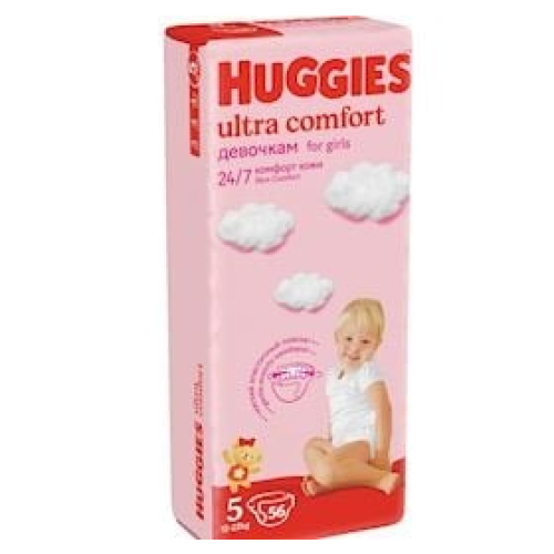 Qızlar üçün trusu-bezlər Huggies Ultra Comfort 5 56 əd 