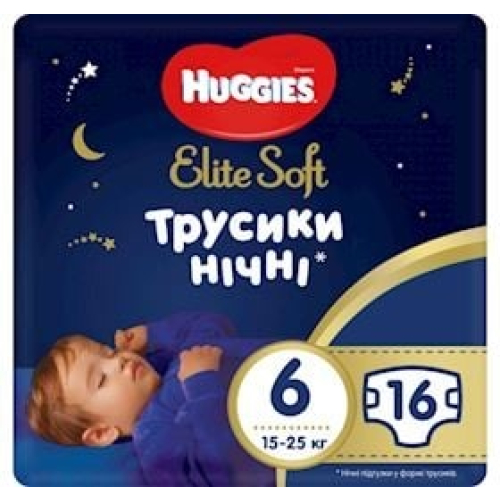 Trusu-bezlər Huggies Elite Soft Overnites 6 16 əd 