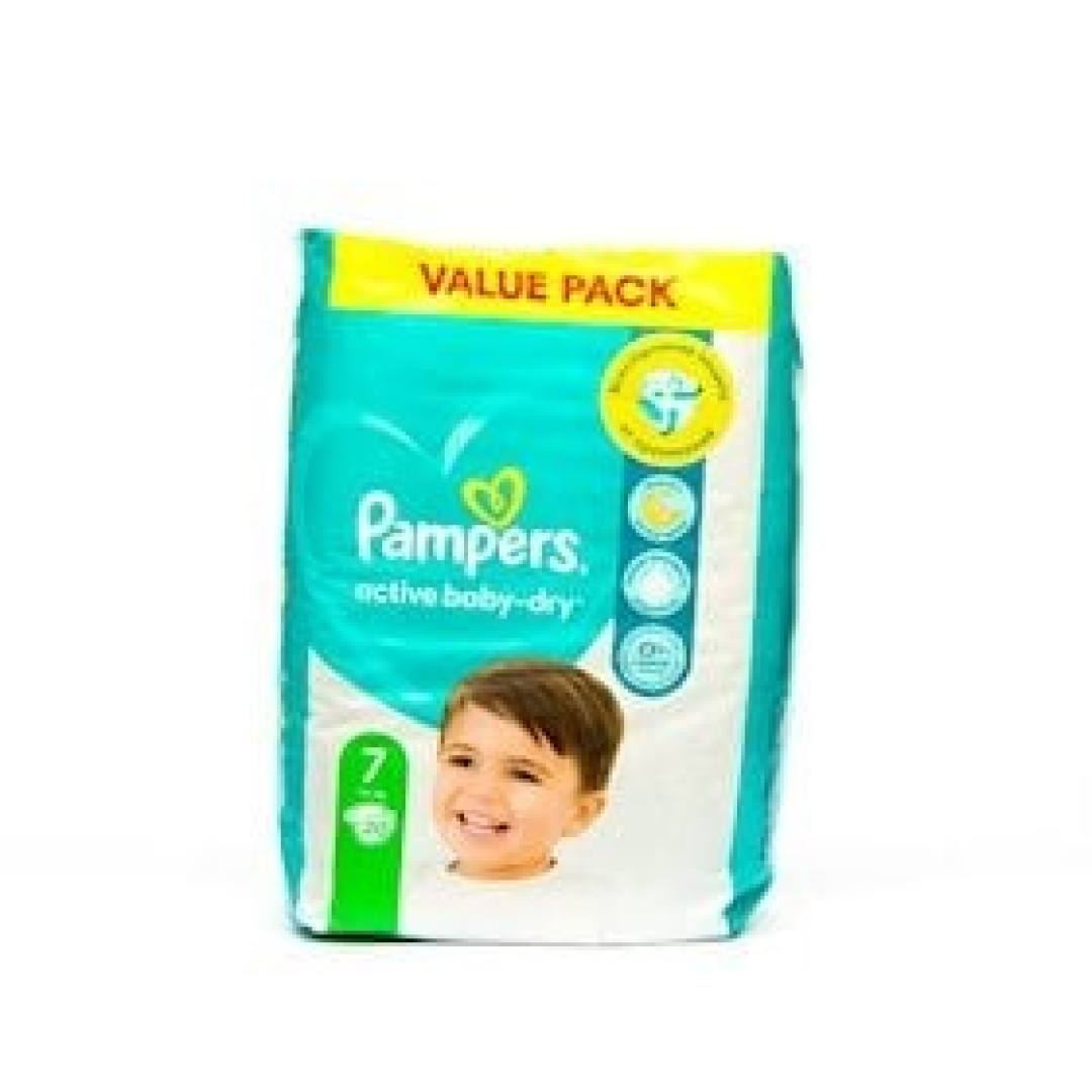 Uşaq bezi Pampers Active Baby-Dry 7, 15+ kq, 20 ədəd