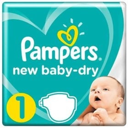 Uşaq bezləri Pampers New Baby-Dry 1, 2-5 kq, 21 əd