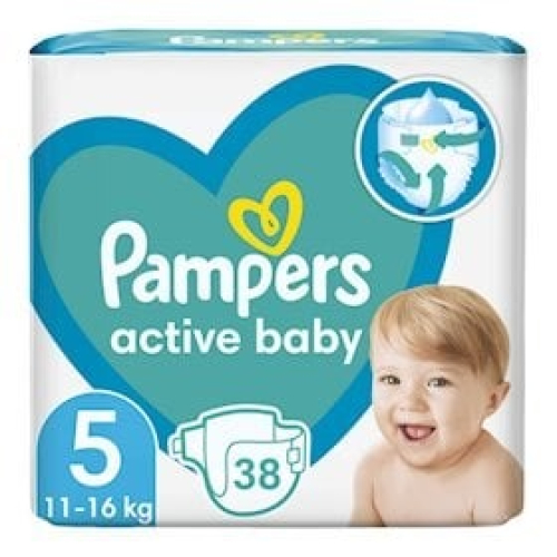 Uşaq bezləri Pampers Active Baby ölçü 5, 38 əd