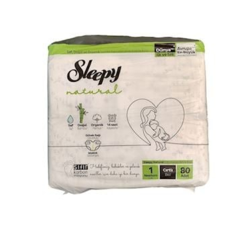 Uşaq bezləri Sleepy Natural Ultra Sensitive, N1, 2-5 kq, 80 ədəd