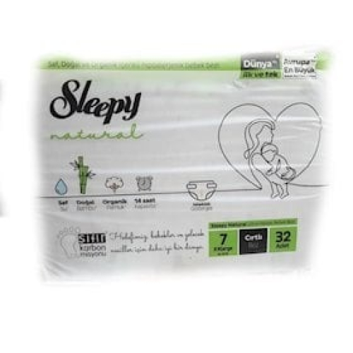 Uşaq bezi Sleepy Natural Jumbo 20-30 kg N7 32 ədəd