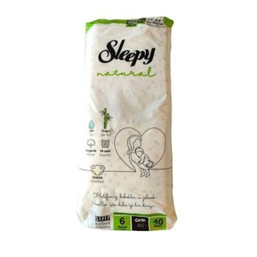 Uşaq bezi Sleepy natural jumbo 15-25 kg N6 40 ədəd