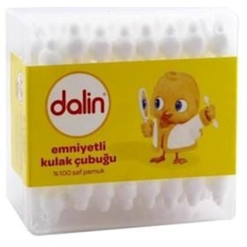 Qulaq çubuqları uşaq ücün cotton buds Dalin 200 ədəd