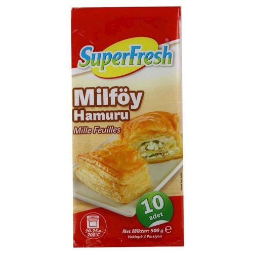 Dondurulmuş xəmir Superfresh Mille-Feuille 500 q