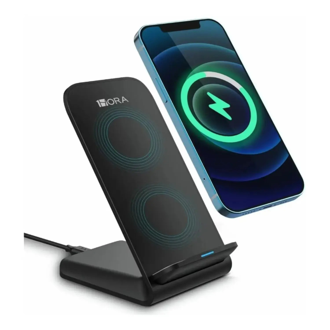 Simsiz Şarj Celly 1HORA 15W Wireless Charger Stand Dual GAR157 Black