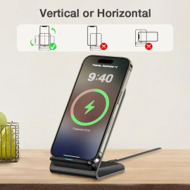Simsiz Şarj Celly 1HORA 15W Wireless Charger Stand Dual GAR157 Black