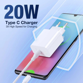 Adapter 1HORA 20W Fast Charger + Type C GAR153 White