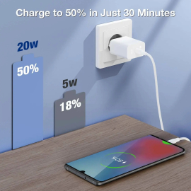 Adapter 1HORA 20W Fast Charger + Type C GAR153 White
