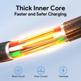 1HORA Cable Type C To Type C 3A 1M CAB272 Black