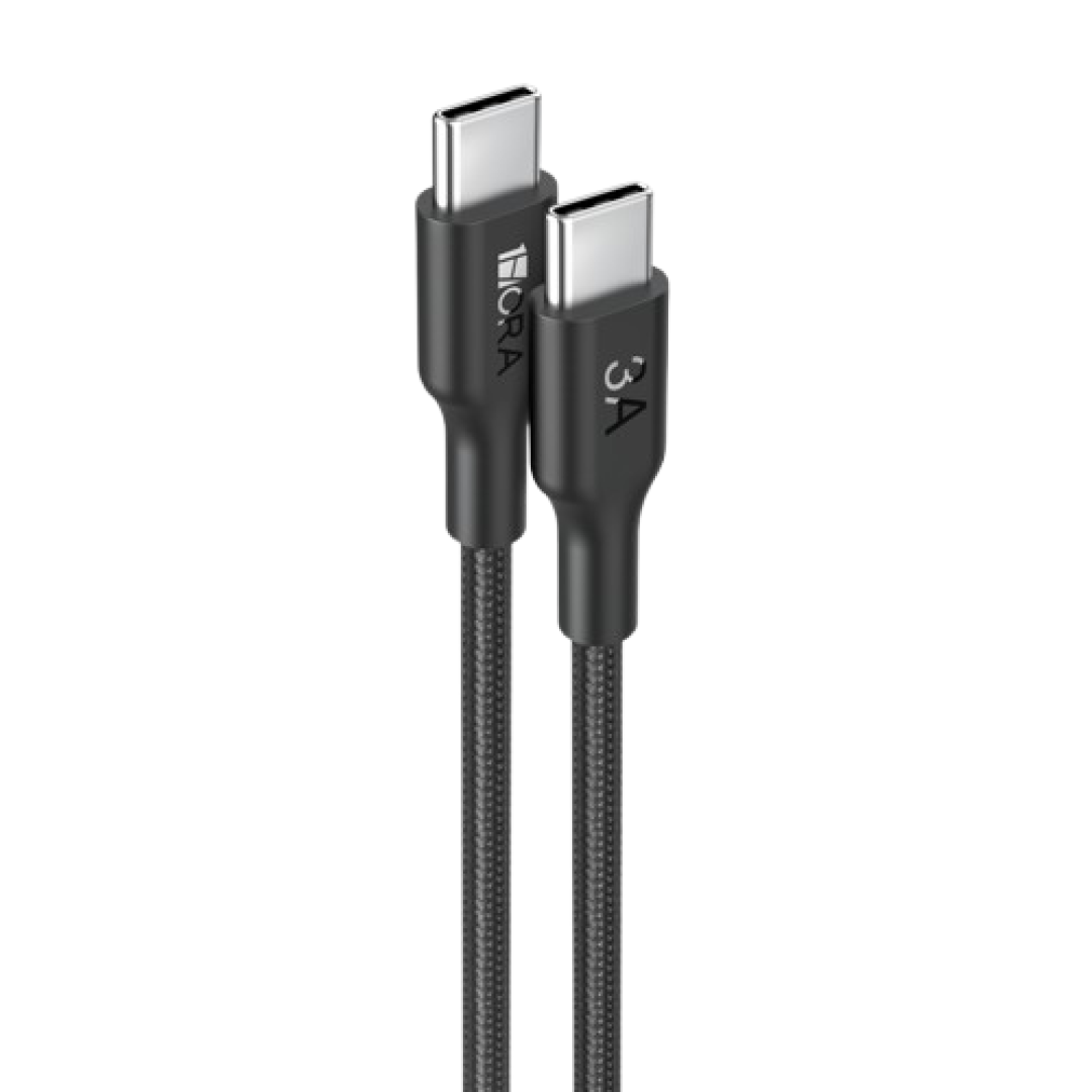 1HORA Cable Type C To Type C 3A 1M CAB272 Black