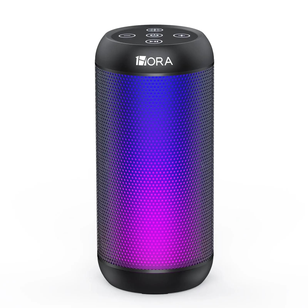 Dinamik 1HORA LED Portable Bluetooth Speaker BOC242 Black