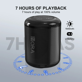 Dinamik 1HORA Portable Bluetooth Speaker BOC062 Black