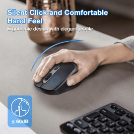 Mouse 1HORA RAT001 Wireless Mouse 2.4G Black