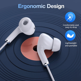 Qulaqlıq 1HORA Wired Earbuds 3.5mm AUT123 White
