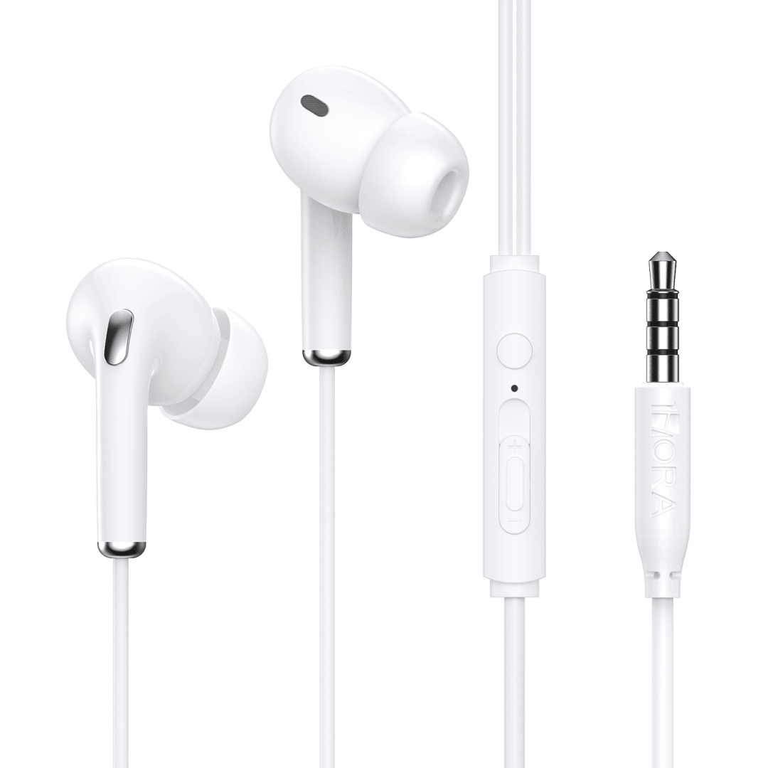 Qulaqlıq 1HORA Wired Earbuds 3.5mm AUT123 White