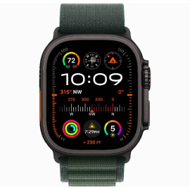 Smart saat Apple Watch Ultra 2 GPS + Cellular 49mm Black Titanium Case with Dark Green Alpine Loop