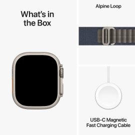 Smart saat Apple Watch Ultra 2 49 mm Titanium Blue Alpine Band Loop