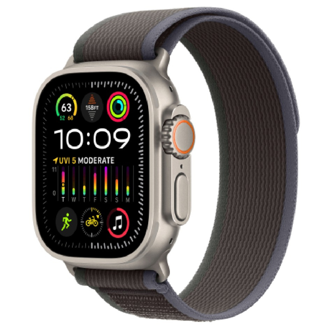 Smart saat Apple Watch Ultra 2 49 mm Titanium Blue/Black Trail Loop