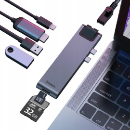 Hub Baseus Thunderbolt C+Pro 7in1 Smart HUB Docking Station CAHUB-L0G
