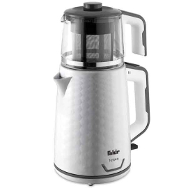 Elektrik çaydan Fakir TasTea White Grey