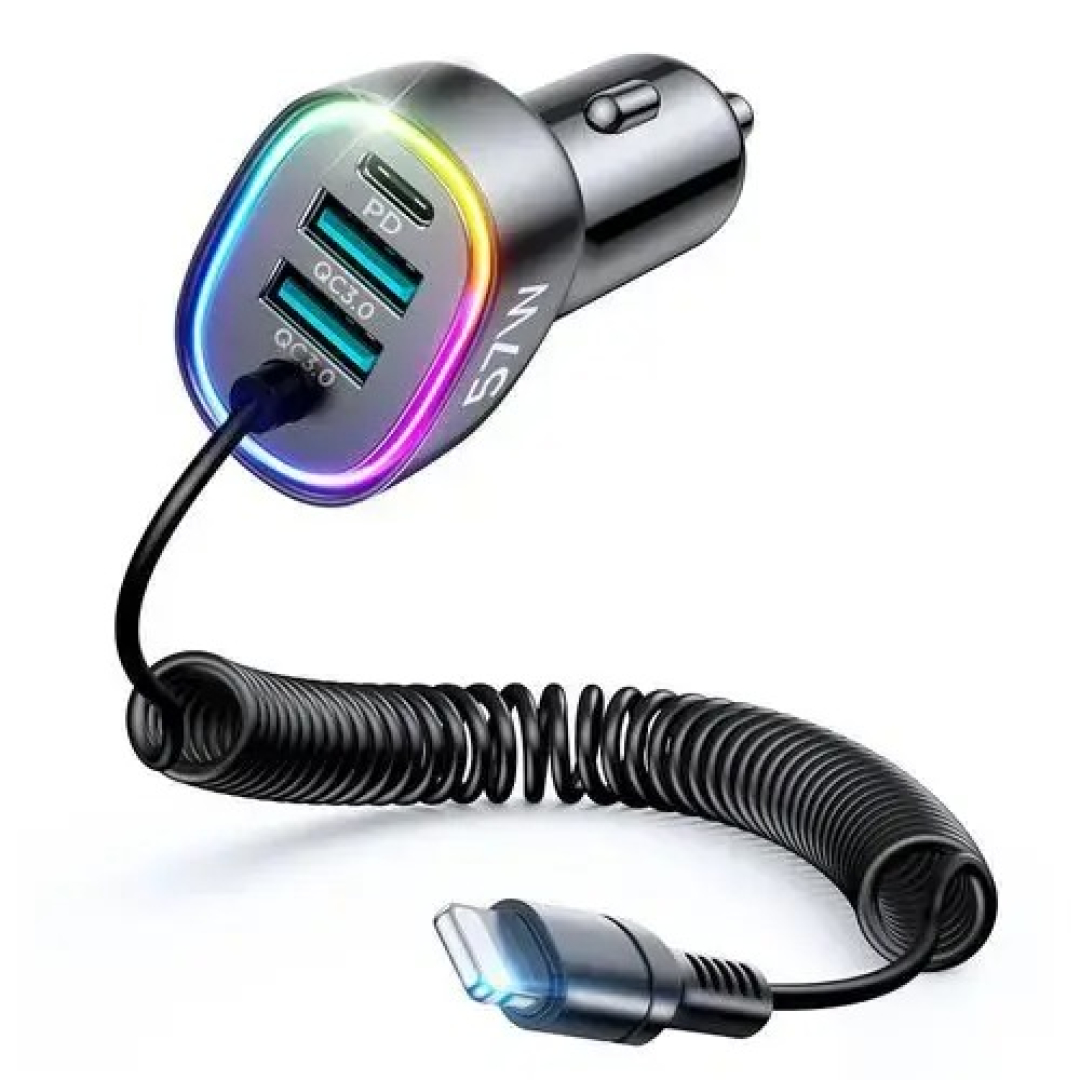 Adapter Joyroom Car Charger PD 57W 2USB 4in1 JR-CL20