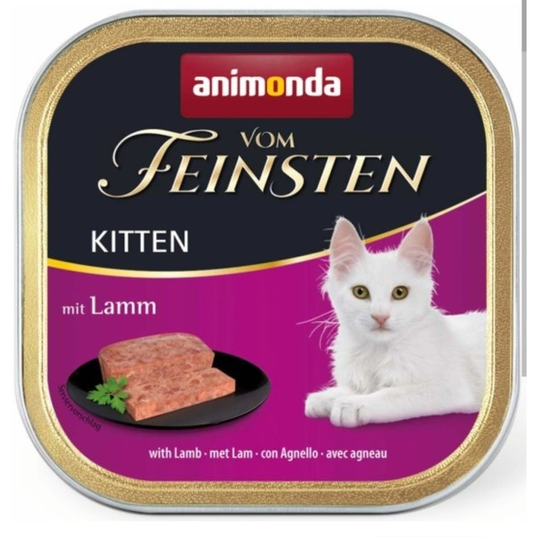 Yaş pişik yemi Animonda Kitten Lamm