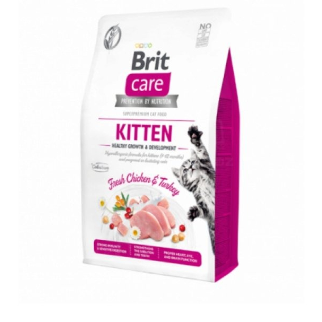 Çəki ilə quru pişik yemi Brit Care Grain Free Kitten (1 kq)