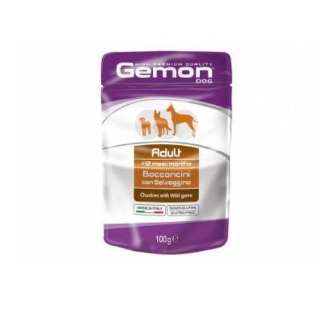 Gemon Adult Dog Vəhşi Oyunu, Nəm İt Yemi 100qr