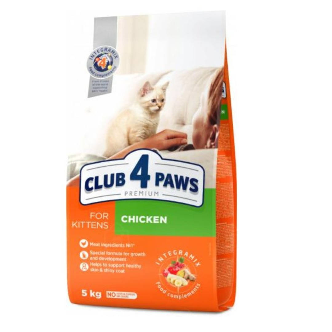 Çəki ilə quru pişik yemi Klub 4 Paws toyuqlu (1 kq)