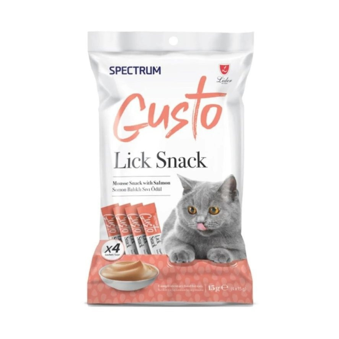 Lick Snack Salmon balıqlı Sıvı Ödül 4x15 qr (0861) 