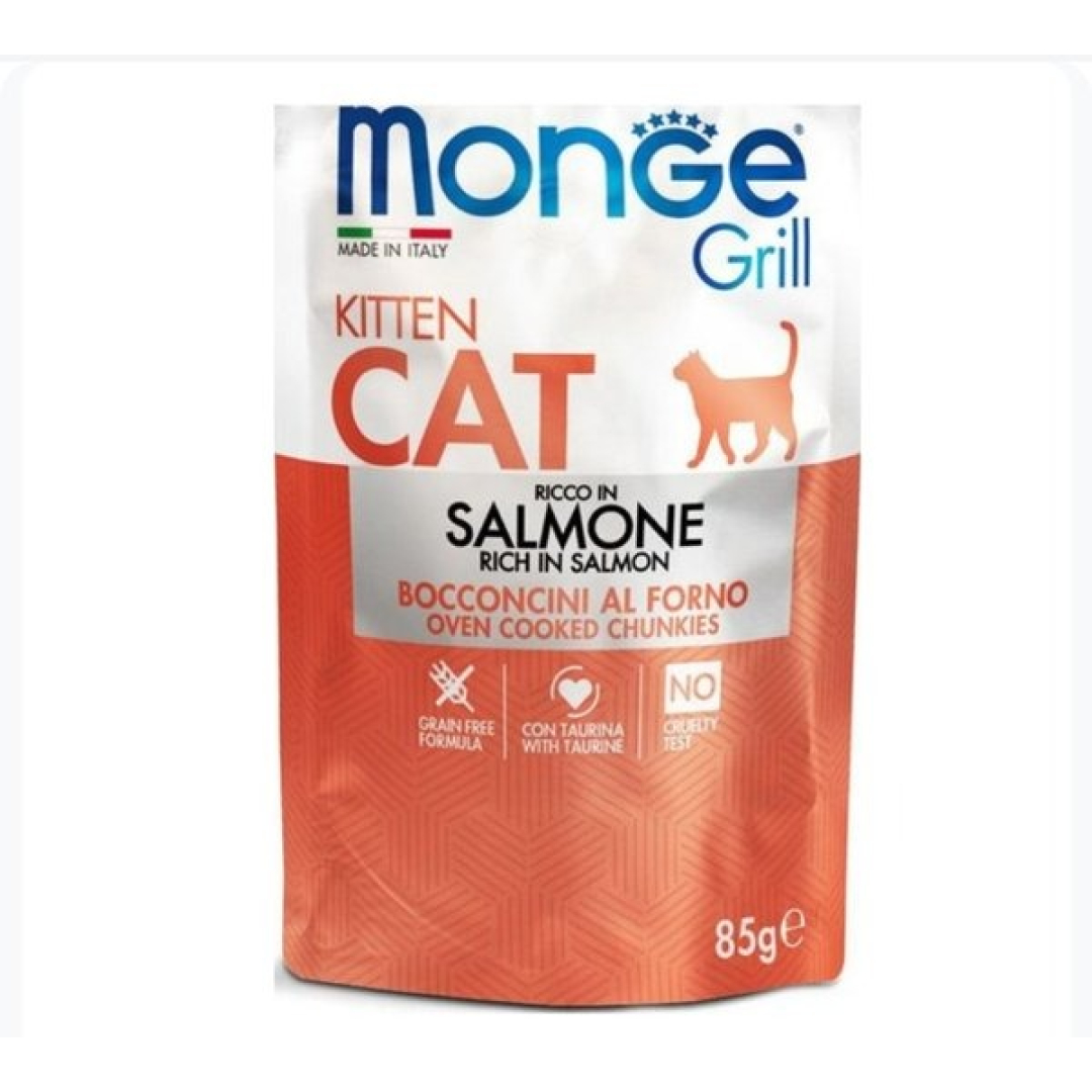 Yaş pişik yemi Monge Cat Salmone Kitten (85 qr)