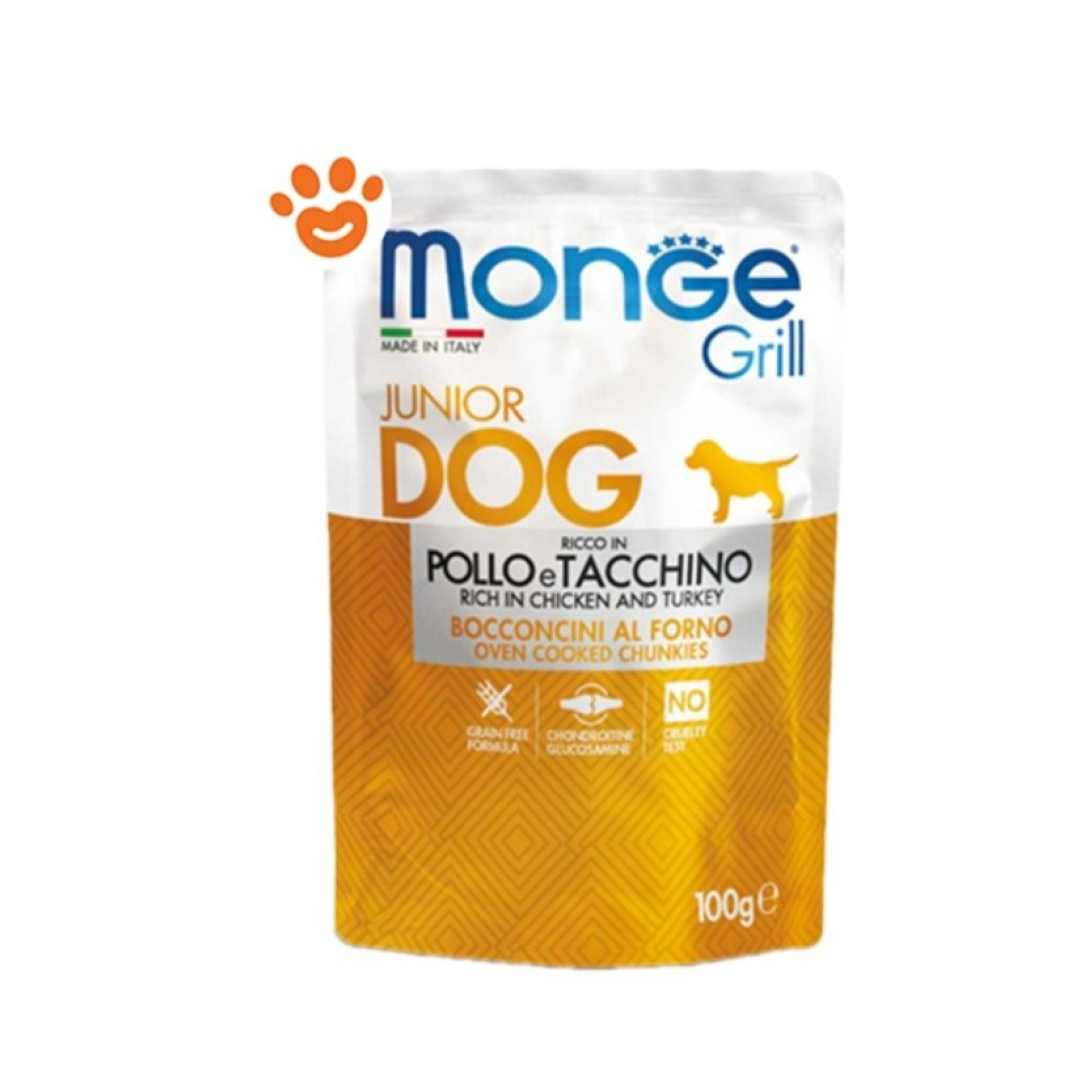 Monge Dog Grill Puppy & Junior Toyuq Və Hinduşka
