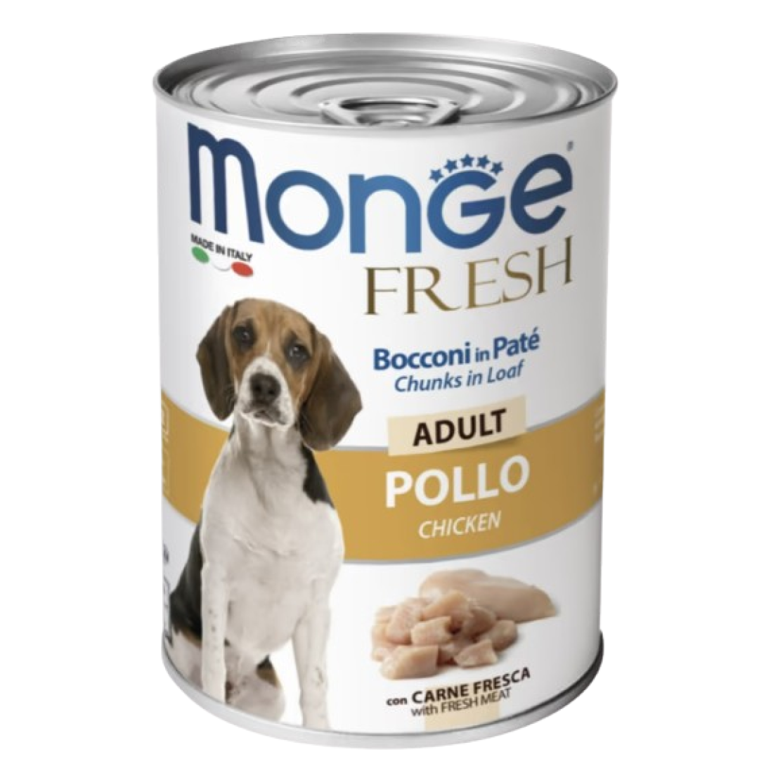 Monge Dog İtlər üçün Təzə Nəm Yem Toyuq Pastası 400qr