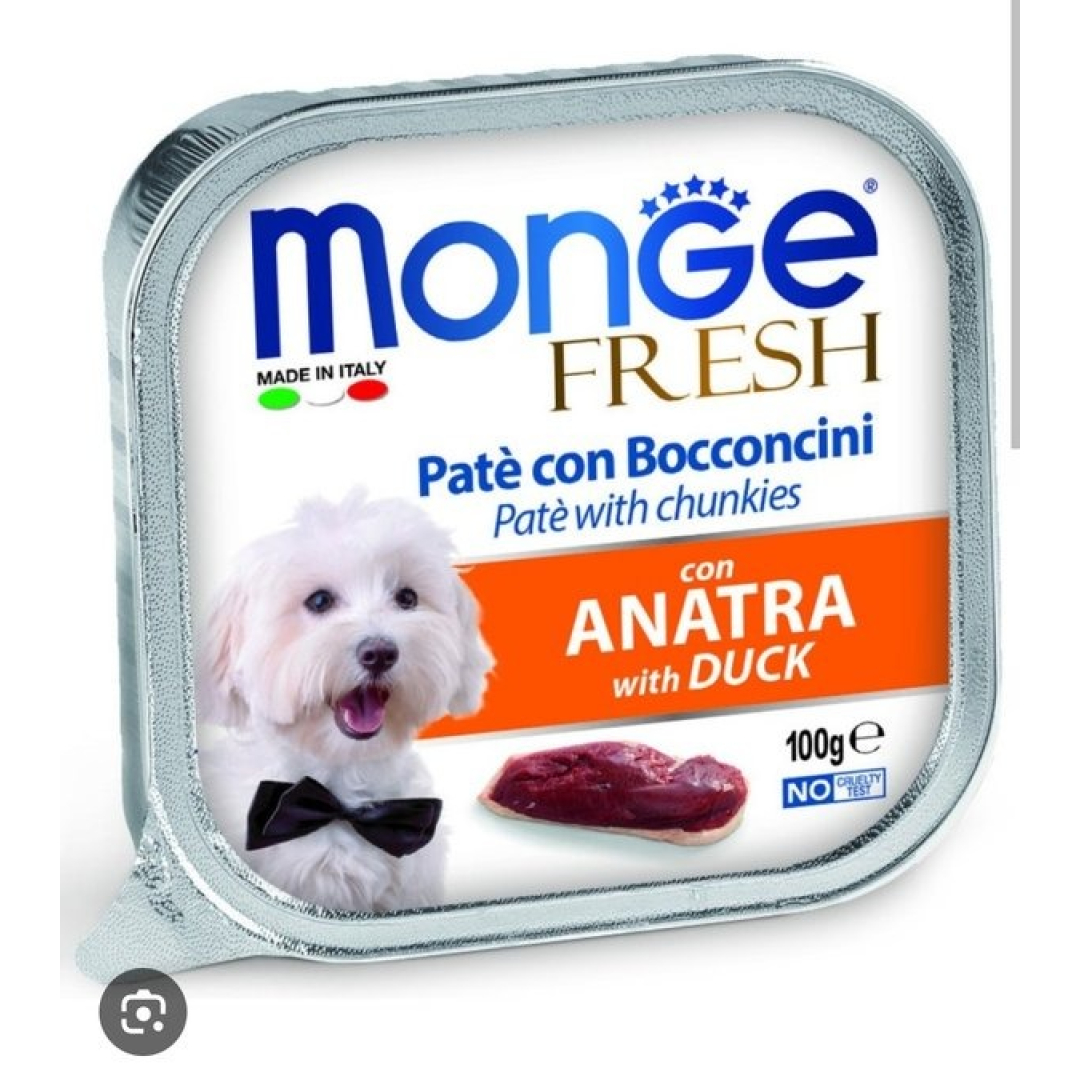 Monge İtlər üçün Təzə Yaş Yem, Ördək ilə  100qr