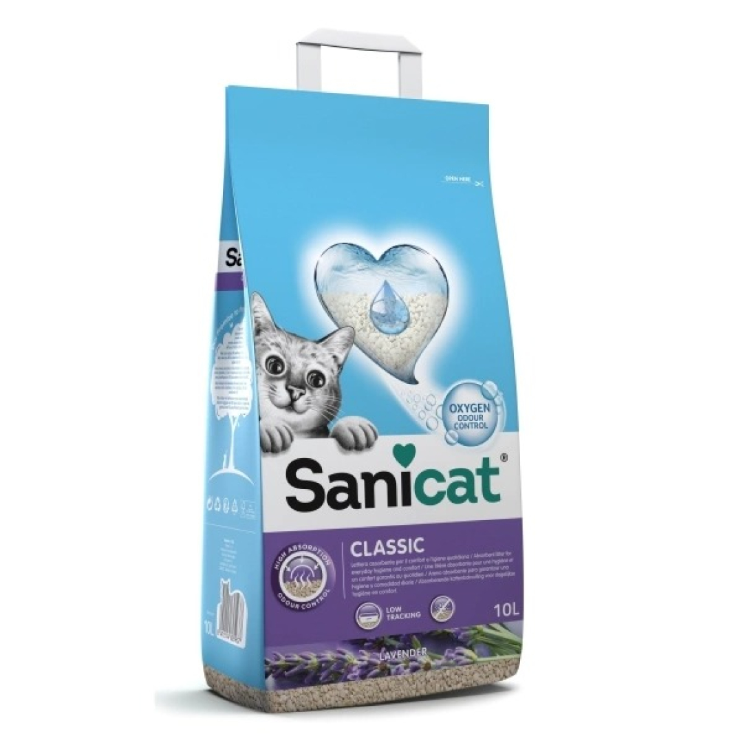 Pişik qumu Sanicat Classic Lavander (10 lt) 