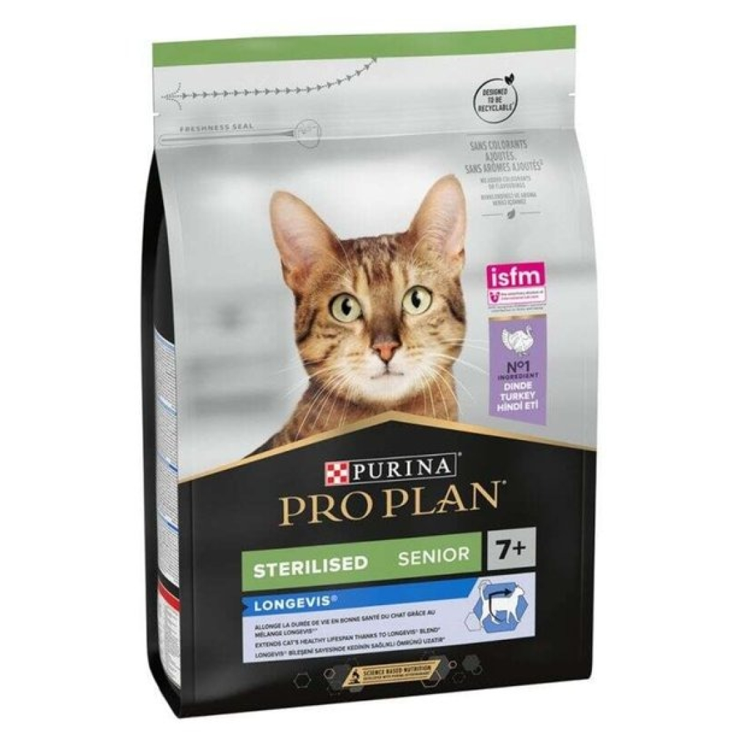 Proplan Steril pişiklər hinduşkalı 10 kq (1 kisə)