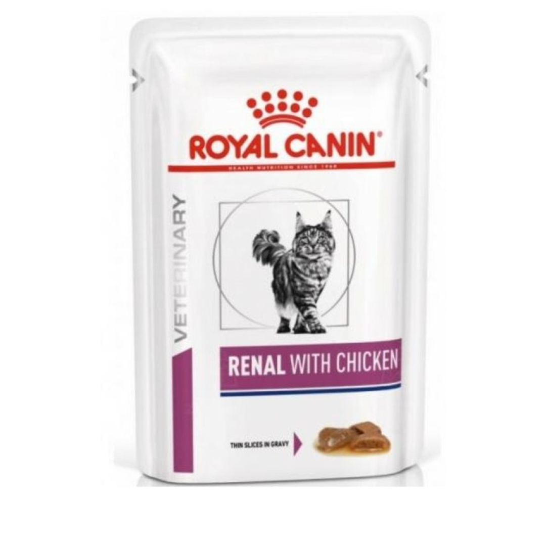 Yaş pişik yemi Royal Canin Renal 1 Yaşdan Yuxarı Pişiklər üçün 85qr