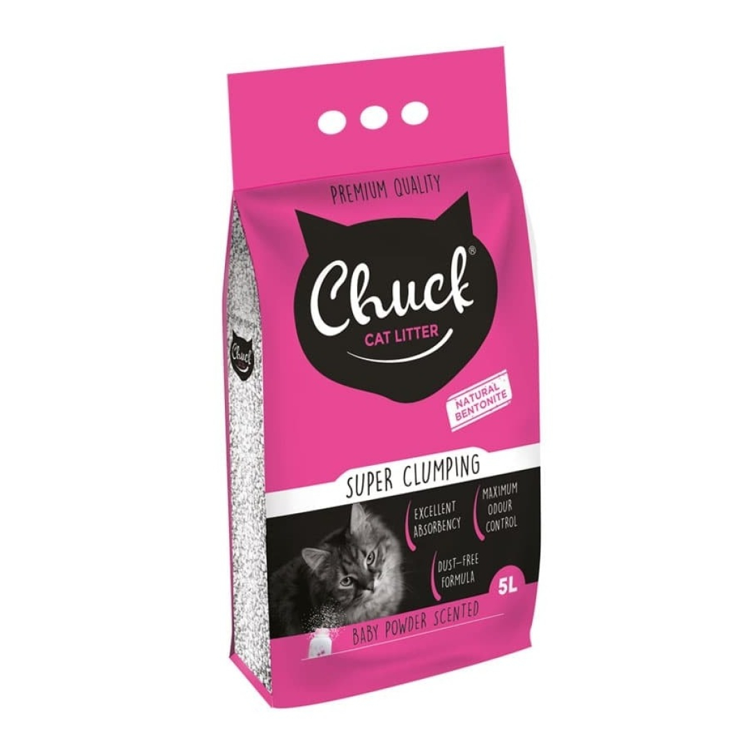Ətirli Pişik qumu Chuck Compact (5 lt)