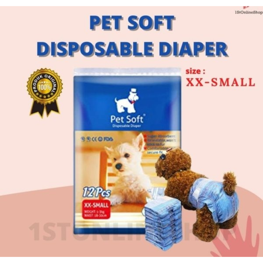 İtlər ə pişiklər üçün pampers XXS 12 eded 1-3 kq kimi
