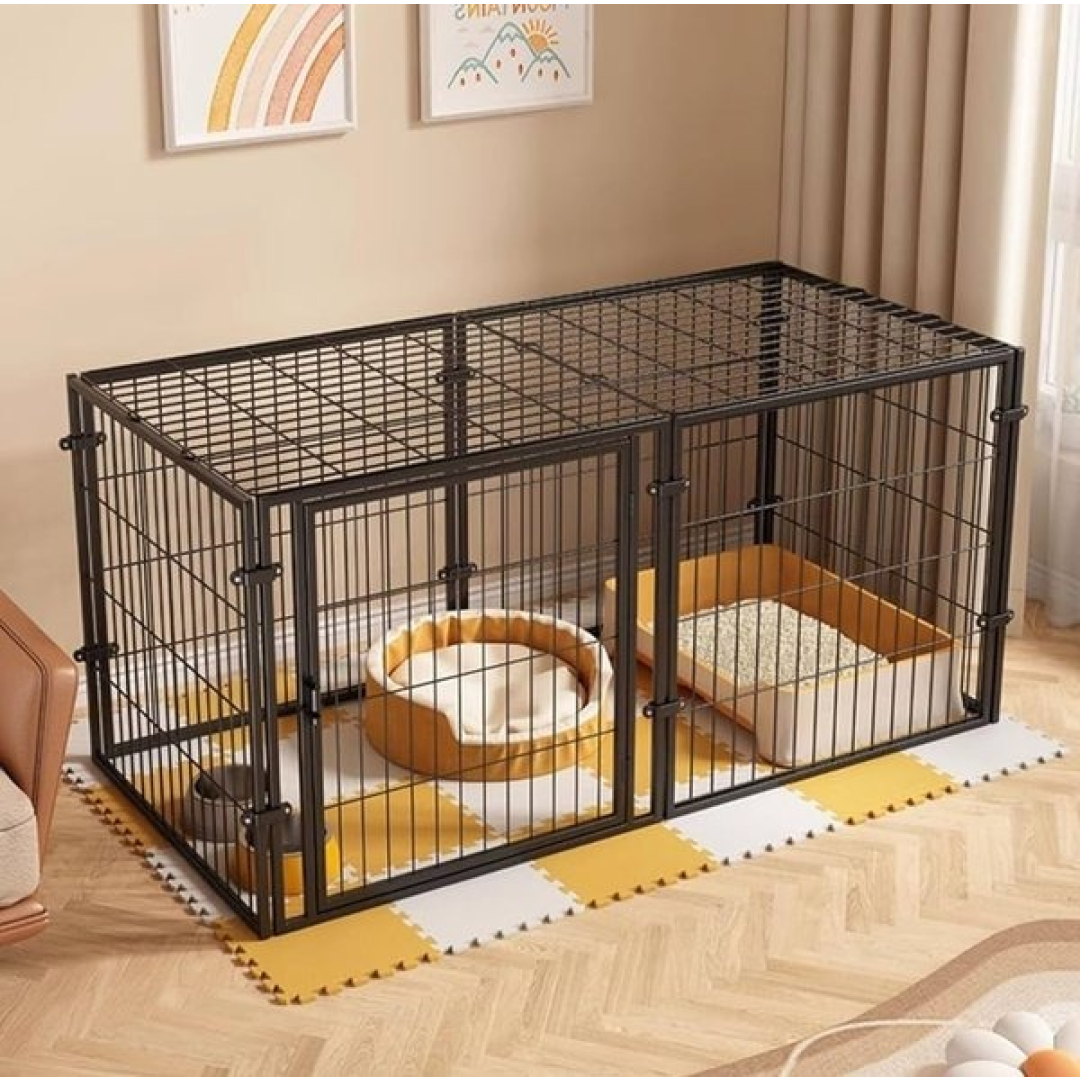 İtlər və pişiklər üçün 6+2 hissəli manej 80x70 
