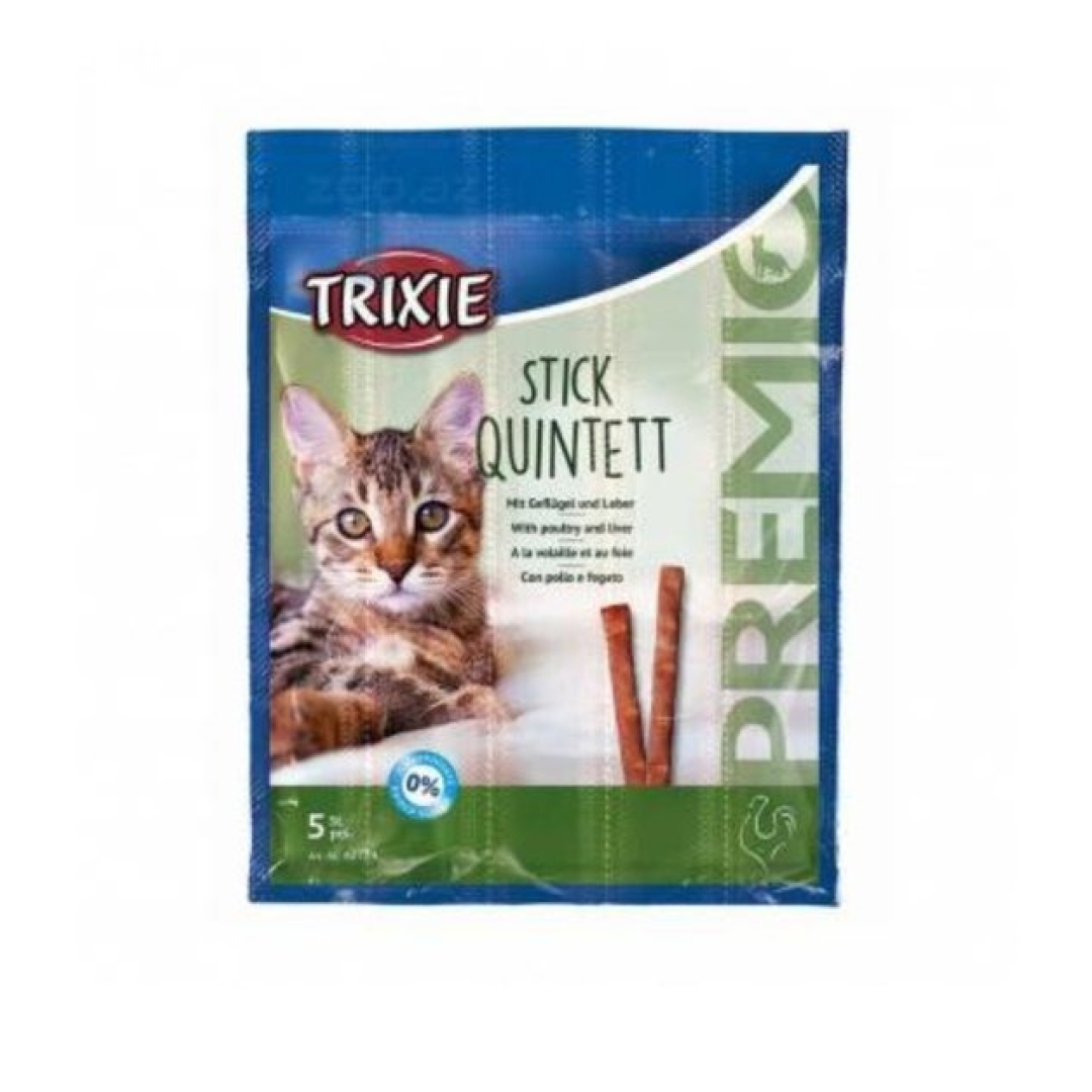 Trixie Stick Quintett quş əti və qaraciyərli müalicəvi, 5 ədəd