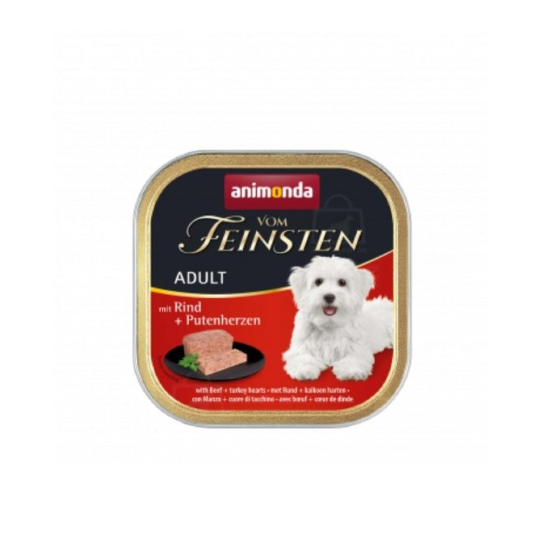 Vom Feinsten, Mal Əti Və Hinduşka Ürəyi ilə Böyük İtlər üçün Pate, 150qr