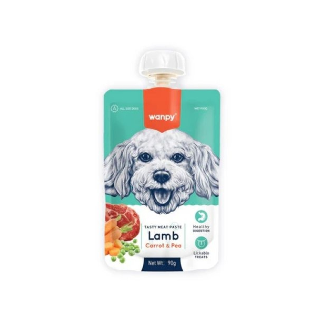 Wanpy İt üçün krem çərəz Lamb Carrot&Pea 90 q (0234)