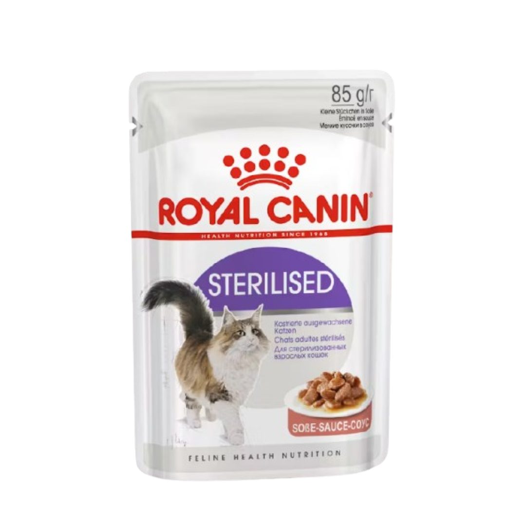 Yaş pişik yemi Royal Canin Sterilised Jele (85 qr)