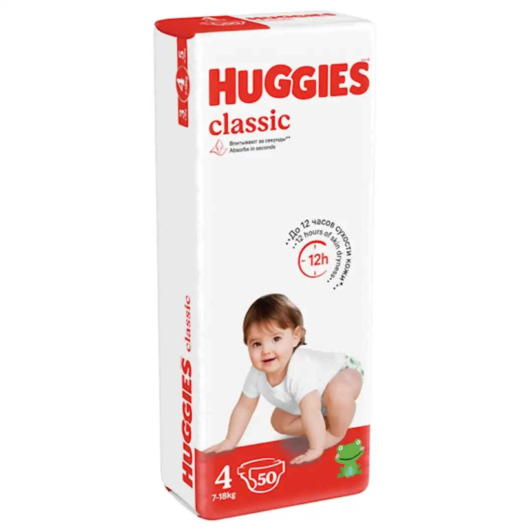 Uşaq bezi Huggies - 4 klassik 7-18 kq № 68