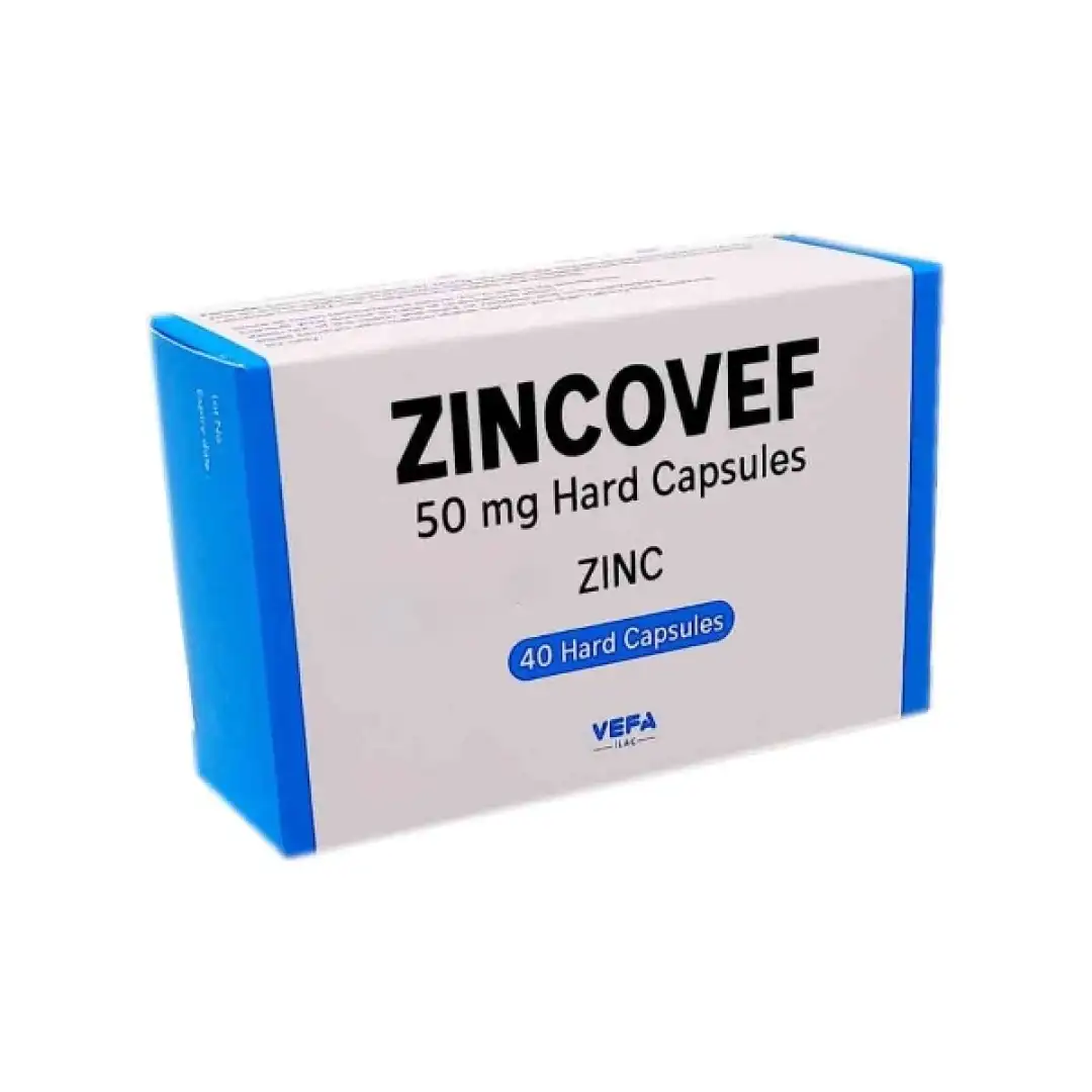 Zinkovef 50 mg № 40 (Kapsulalar) (Vefa İlaç Sanayi ve Ticaret Ltd Şti) (Türkiyə)